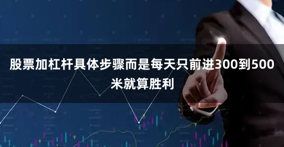 股票加杠杆具体步骤而是每天只前进300到500米就算胜利