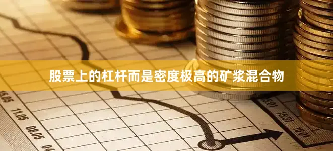 股票上的杠杆而是密度极高的矿浆混合物